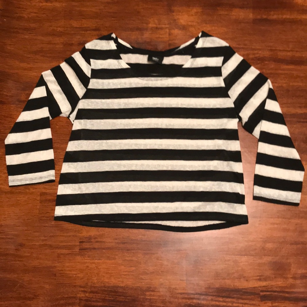 Striped knit top